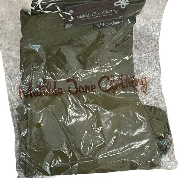 Matilda Jane Enchanted Garden Olive Green Milly Shorties Shorts 12 NWT - Picture 3 of 4